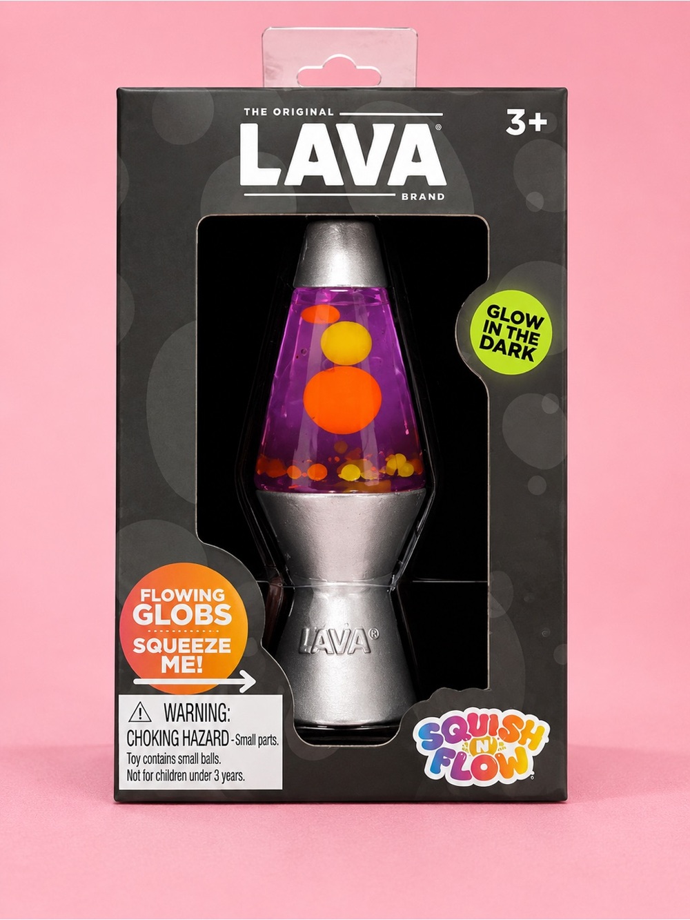 RARE!!!! LAVA Squish 'n' Flow Purple Glow Lava Lamp Toy